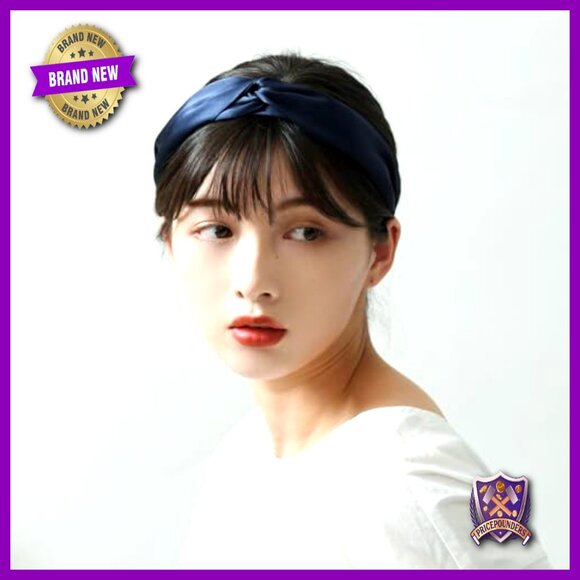 3-Pack 100% Mulberry Silk Headbands, Elastic Twisted Hair Wrap Turban main image 7